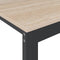 vidaXL - Computerbureau - 110x60x73 - cm - spaanplaat - zwart - en - eikenkleurig