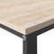 vidaXL - Computerbureau - 110x60x73 - cm - spaanplaat - zwart - en - eikenkleurig