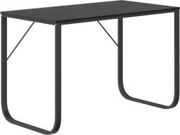 vidaXL - Computerbureau - 110x60x73 - cm - spaanplaat - zwart