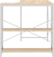 vidaXL - Computerbureau - 110x72x70 - cm - bewerkt - hout - wit - en - eikenkleurig
