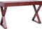 vidaXL - Computerbureau - 115x47x77 - cm - massief - mahoniehout - bruin