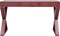 vidaXL - Computerbureau - 115x47x77 - cm - massief - mahoniehout - bruin
