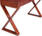 vidaXL - Computerbureau - 115x47x77 - cm - massief - mahoniehout - bruin