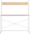 vidaXL - Computerbureau - 120x60x138 - cm - wit - en - eikenkleurig