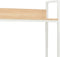 vidaXL - Computerbureau - 120x60x138 - cm - wit - en - eikenkleurig