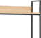 vidaXL - Computerbureau - 120x60x138 - cm - zwart - en - eikenkleurig