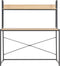 vidaXL - Computerbureau - 120x60x138 - cm - zwart - en - eikenkleurig