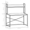 vidaXL - Computerbureau - 120x60x138 - cm - zwart - en - eikenkleurig