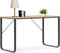 vidaXL - Computerbureau - 120x60x73 - cm - zwart - en - eikenkleurig