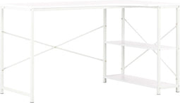 vidaXL - Computerbureau - 120x72x70 - cm - wit