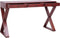 vidaXL - Computerbureau - 132x47x77 - cm - massief - mahoniehout - bruin