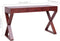 vidaXL - Computerbureau - 132x47x77 - cm - massief - mahoniehout - bruin