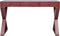 vidaXL - Computerbureau - 132x47x77 - cm - massief - mahoniehout - bruin