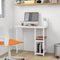 vidaXL - Computerbureau - 80x40x72 - cm - MDF - en - metaal - wit