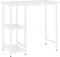 vidaXL - Computerbureau - 80x40x72 - cm - MDF - en - metaal - wit