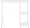 vidaXL - Computerbureau - 80x40x72 - cm - MDF - en - metaal - wit