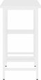 vidaXL - Computerbureau - 80x40x72 - cm - MDF - en - metaal - wit