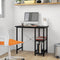 vidaXL - Computerbureau - 80x40x72 - cm - MDF - en - metaal - zwart