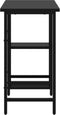vidaXL - Computerbureau - 80x40x72 - cm - MDF - en - metaal - zwart