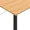 vidaXL - Computerbureau - 80x40x72 - cm - MDF - metaal - zwart - lichteikenkleurig