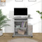 vidaXL - Computerbureau - 80x50x75 - cm - bewerkt - hout - betongrijs