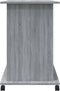 vidaXL - Computerbureau - 80x50x75 - cm - bewerkt - hout - betongrijs
