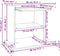 vidaXL - Computerbureau - 80x50x75 - cm - bewerkt - hout - bruin - eikenkleur