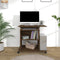 vidaXL - Computerbureau - 80x50x75 - cm - bewerkt - hout - bruin - eikenkleur