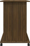 vidaXL - Computerbureau - 80x50x75 - cm - bewerkt - hout - bruin - eikenkleur
