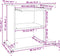 vidaXL - Computerbureau - 80x50x75 - cm - bewerkt - hout - gerookt - eikenkleurig