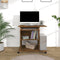 vidaXL - Computerbureau - 80x50x75 - cm - bewerkt - hout - gerookt - eikenkleurig