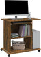 vidaXL - Computerbureau - 80x50x75 - cm - bewerkt - hout - gerookt - eikenkleurig