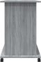 vidaXL - Computerbureau - 80x50x75 - cm - bewerkt - hout - grijs - sonoma - eikenkleur