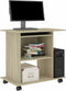 vidaXL - Computerbureau - 80x50x75 - cm - bewerkt - hout - sonoma - eikenkleurig