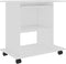 vidaXL - Computerbureau - 80x50x75 - cm - bewerkt - hout - wit