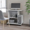 vidaXL - Computerbureau - 80x50x75 - cm - bewerkt - hout - wit