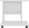 vidaXL - Computerbureau - 80x50x75 - cm - bewerkt - hout - wit