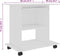 vidaXL - Computerbureau - 80x50x75 - cm - bewerkt - hout - wit