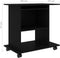 vidaXL - Computerbureau - 80x50x75 - cm - bewerkt - hout - zwart