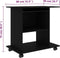 vidaXL - Computerbureau - 80x50x75 - cm - bewerkt - hout - zwart