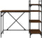 vidaXL - Computerbureau - met - schappen - 120x47x109 - cm - bruin - eikenkleur