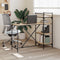 vidaXL - Computerbureau - met - schappen - 120x47x109 - cm - sonoma - eikenkleurig