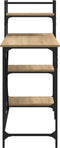 vidaXL - Computerbureau - met - schappen - 120x47x109 - cm - sonoma - eikenkleurig