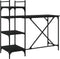 vidaXL - Computerbureau - met - schappen - 120x47x109 - cm - zwart