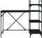 vidaXL - Computerbureau - met - schappen - 120x47x109 - cm - zwart