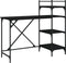 vidaXL - Computerbureau - met - schappen - 120x47x109 - cm - zwart