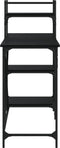 vidaXL - Computerbureau - met - schappen - 120x47x109 - cm - zwart
