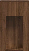 vidaXL - Computertorenstandaard - met - lade - 30x44x74 - cm - bruin - eikenkleur