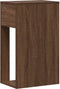 vidaXL - Computertorenstandaard - met - lade - 30x44x74 - cm - bruin - eikenkleur