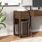 vidaXL - Computertorenstandaard - met - lade - 30x44x74 - cm - bruin - eikenkleur